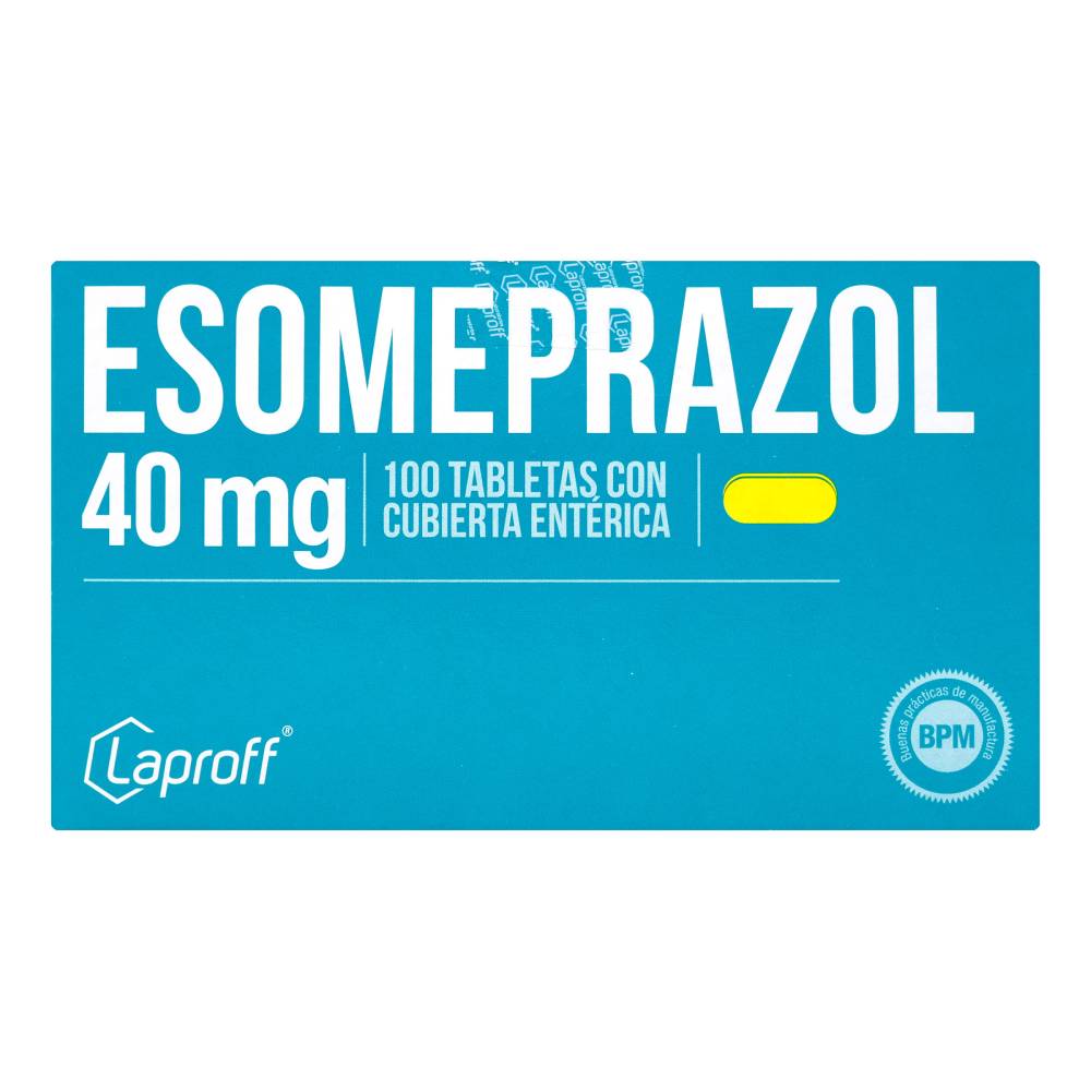 Esomeprazol 40 mg 100 Tabletas Laproff