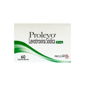 Prolevo 25 Mcg 60 Capsulas Blandas Levotiroxina Sodica
