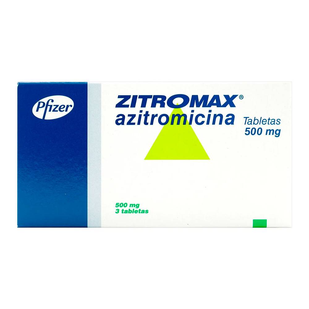 Zitromax 500 mg 3 Tabletas Azitromicina