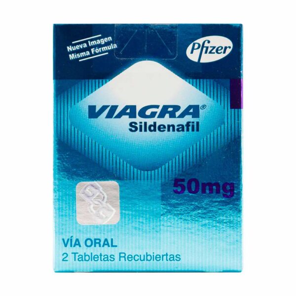 Viagra 50 mg 2 Tabletas Sildenafil
