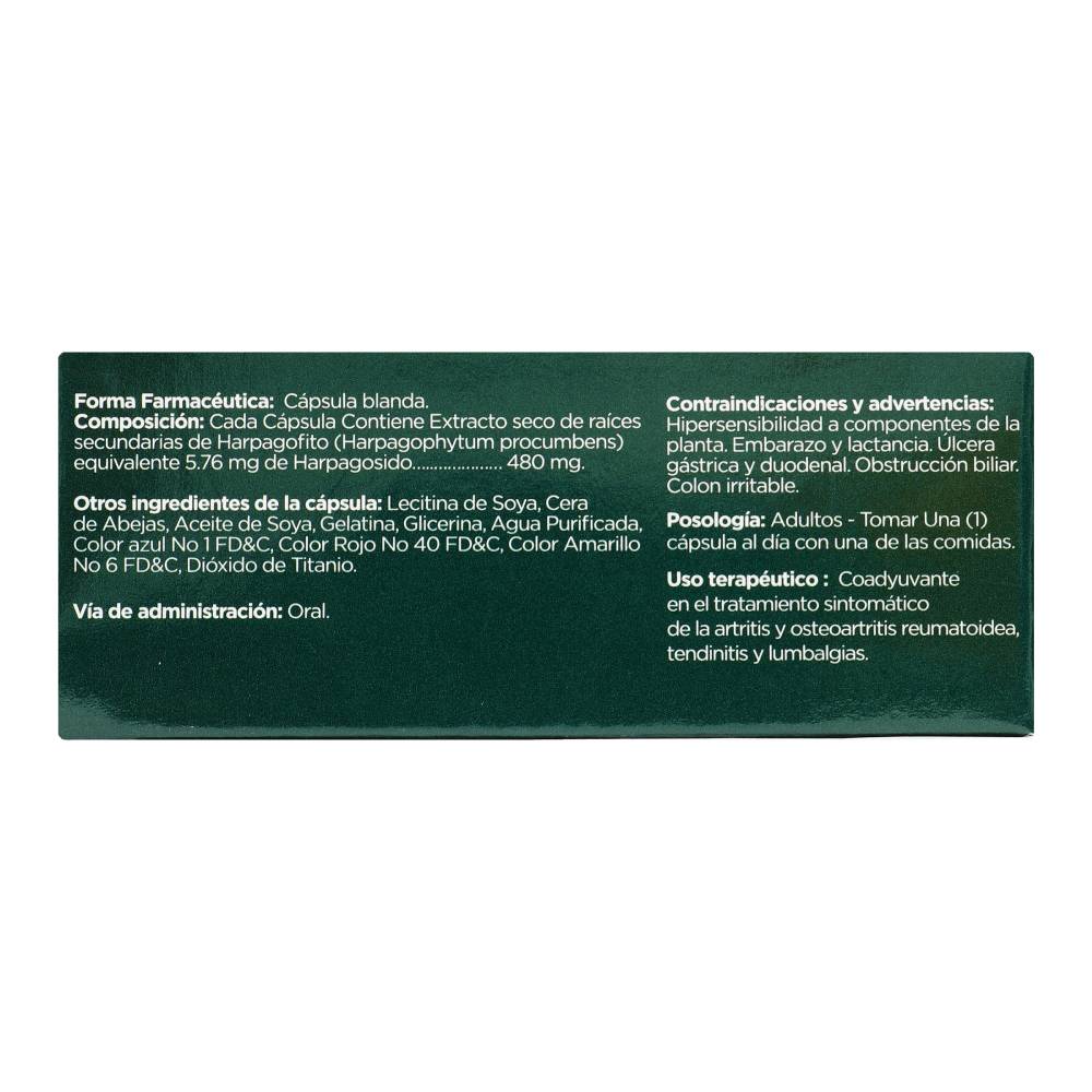 Harpagophytum Botanitas 30 Cápsulas - Imagen 3