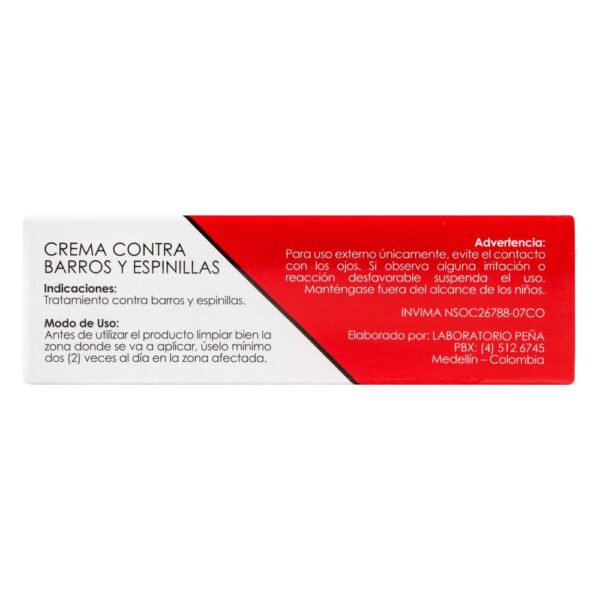 Crema Peña Contra Barros y Espininillas 15 g - Imagen 4