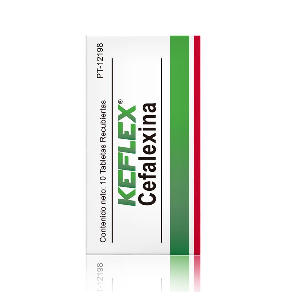 Keflex 1 G 10 Tabletas Cefalexina - Imagen 2