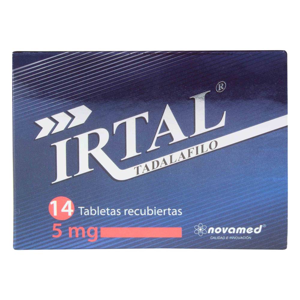 Irtal 5 mg 14 Tabletas Tadalafil