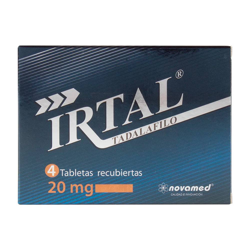 Tadalafilo Irtal 20 mg 4 Tabletas