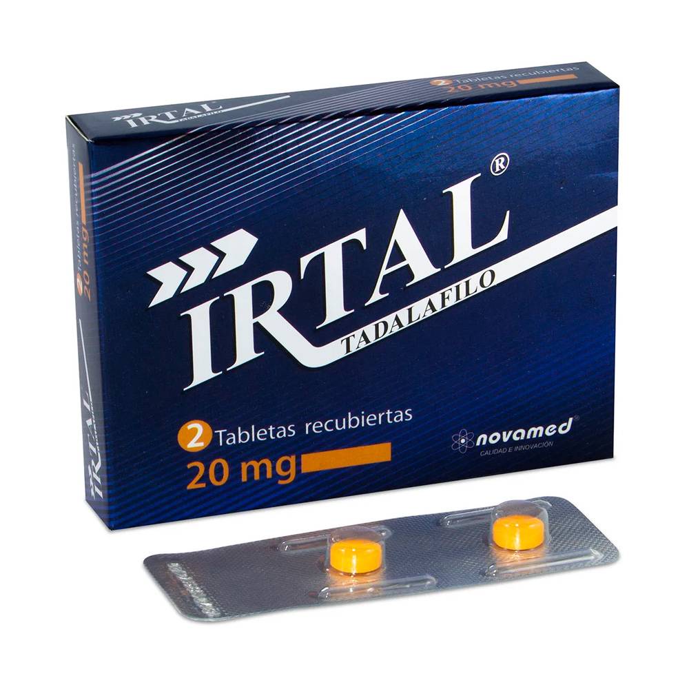 Tadalafilo Irtal 20 mg 2 Tabletas