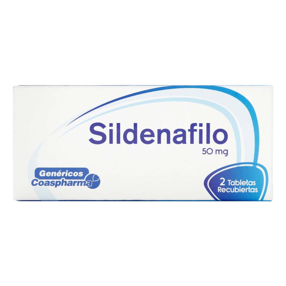 Sildenafil 50 mg 2 Tabletas Coaspharma