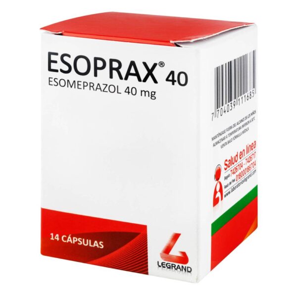 Esoprax 40 mg 14 Cápsulas Esomeprazol - Imagen 3