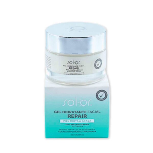 Gel Hidratante Facial Repair Sol-Or 50 ml