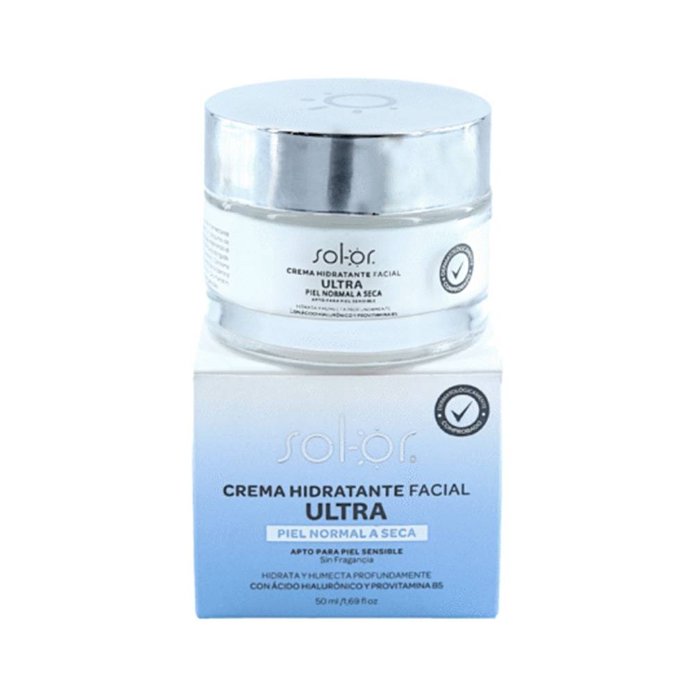 Crema Hidratante Facial Ultra Sol-Or 50 ml