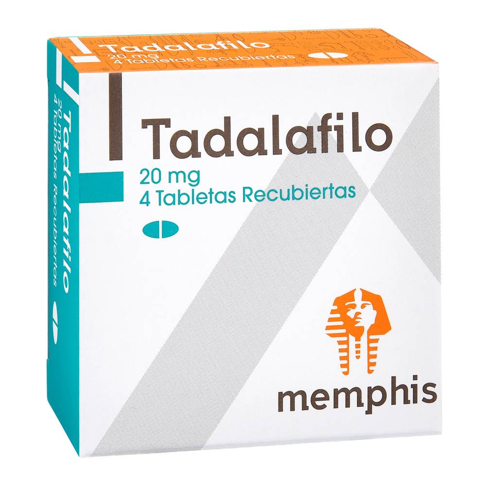 Tadalafilo 20 mg 4 Tabletas Memphis - Imagen 2