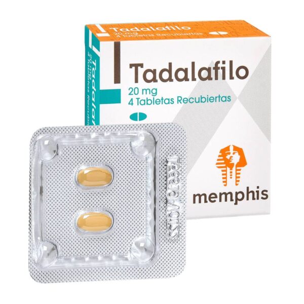 Tadalafilo 20 mg 4 Tabletas Memphis - Imagen 3