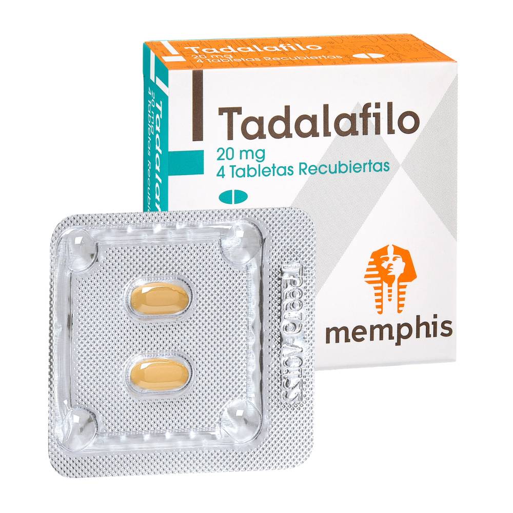 Tadalafilo 20 mg 4 Tabletas Memphis - Imagen 3