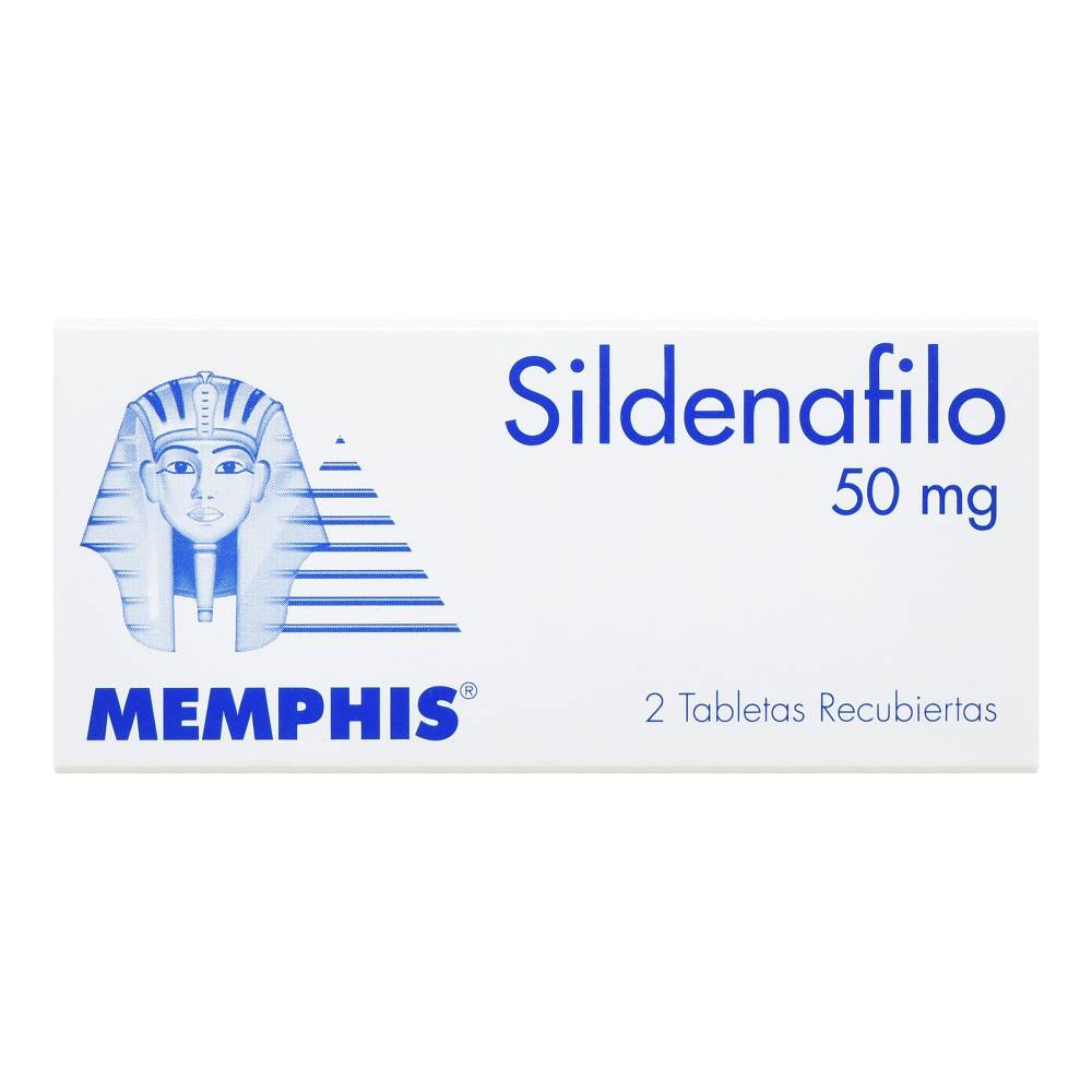 Sildenafil 50 mg 2 Tabletas Memphis