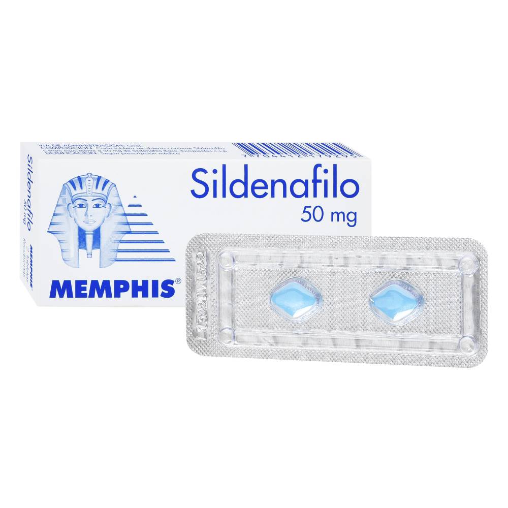 Sildenafil 50 mg 2 Tabletas Memphis - Imagen 2