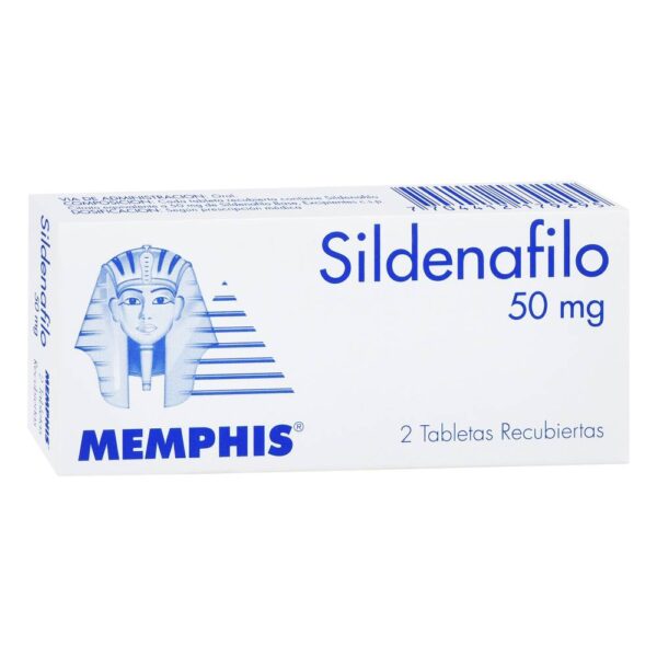 Sildenafil 50 mg 2 Tabletas Memphis - Imagen 3