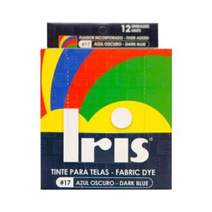 Tinte Iris Para Telas #17 Azul Oscuro 9 g 12 Unidades