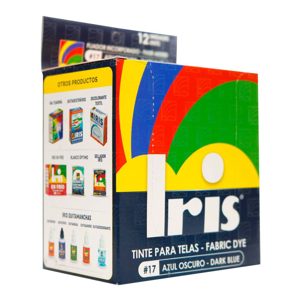 Tinte Iris Para Telas #17 Azul Oscuro 9 g 12 Unidades - Imagen 2