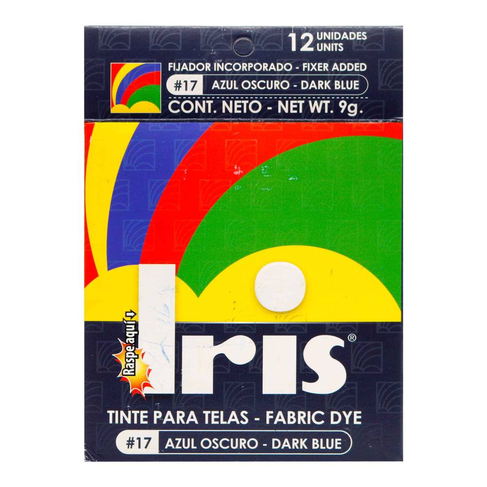 Tinte Iris Para Telas #17 Azul Oscuro 9 g 12 Unidades - Imagen 4