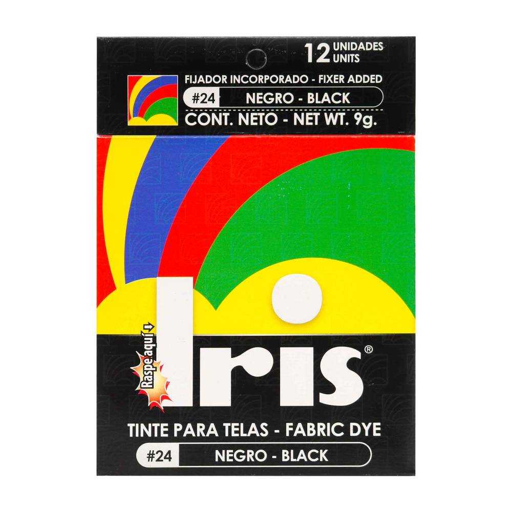 Tinte Iris Para Telas #24 Negro 9 g 12 Unidades - Imagen 3