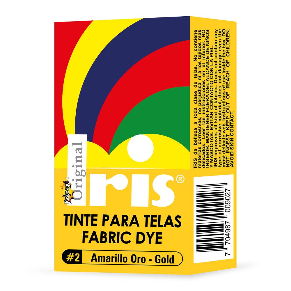 Tinte Iris Para Telas #2 Amarillo Oro 9 g - Imagen 2