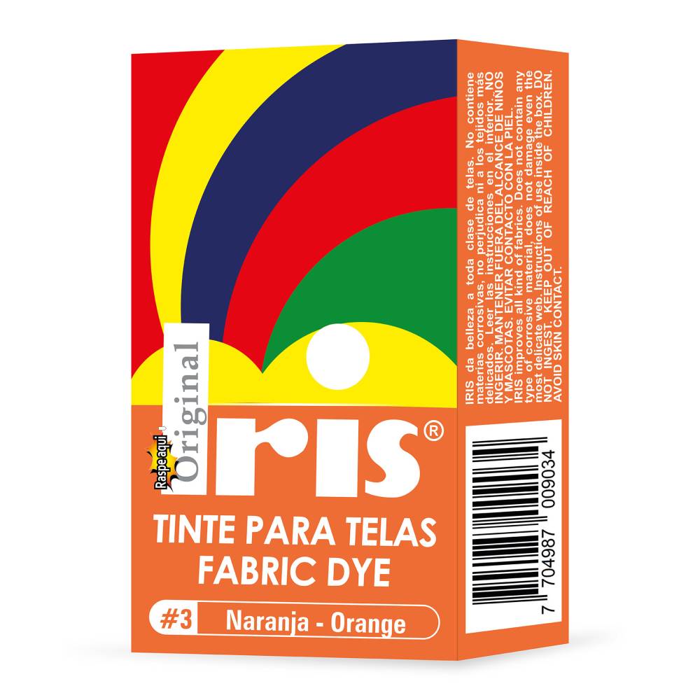 Tinte Iris Para Telas #3 Naranja 9 g - Imagen 2