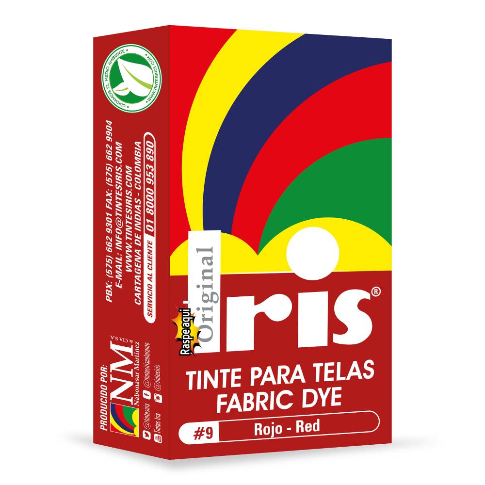 Tinte Iris Para Telas #9 Rojo 9 g