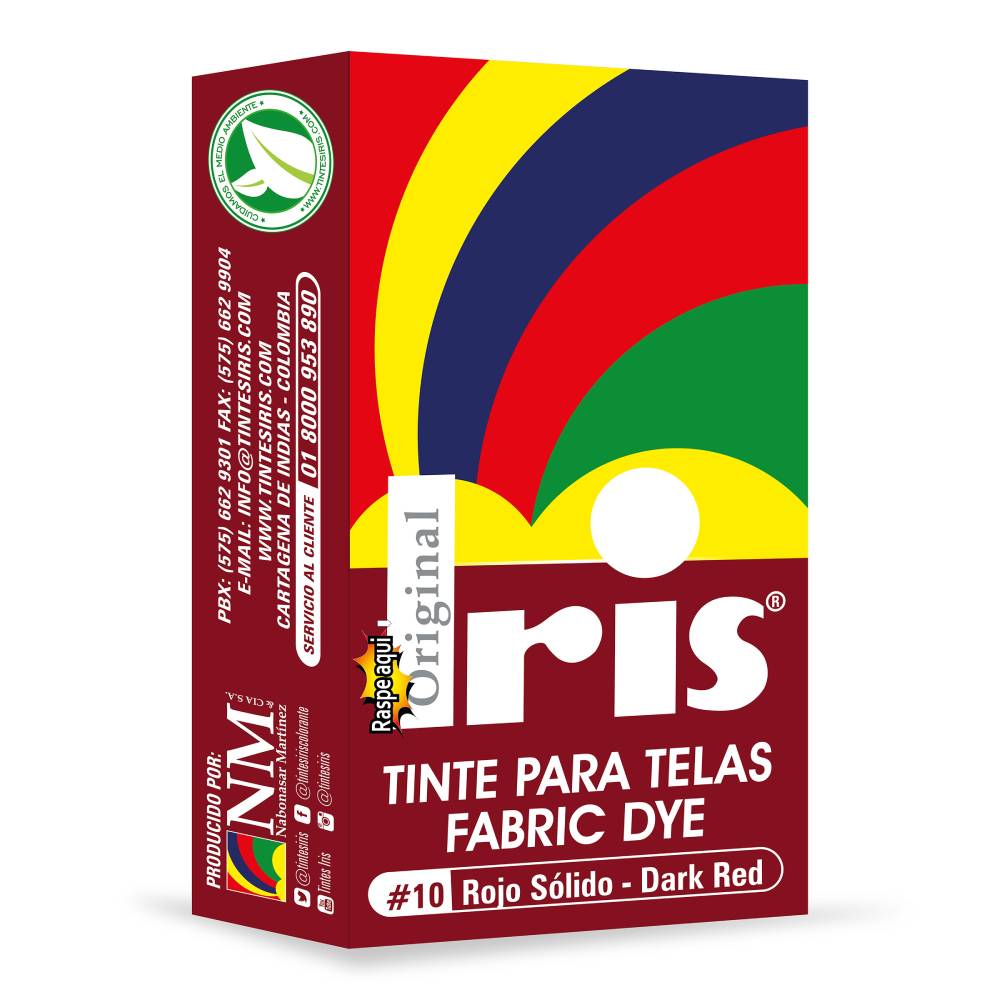 Tinte Iris Para Telas #10 Rojo Solido 9 g
