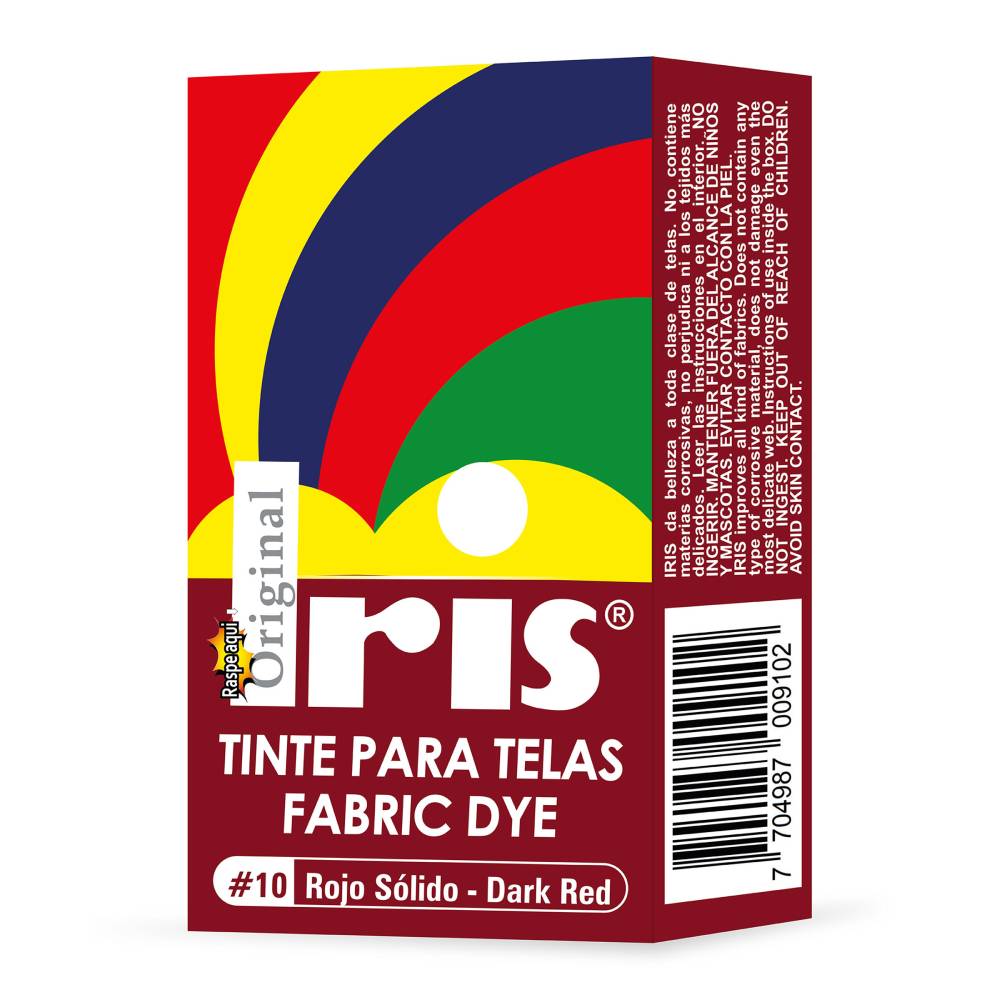 Tinte Iris Para Telas #10 Rojo Solido 9 g - Imagen 2