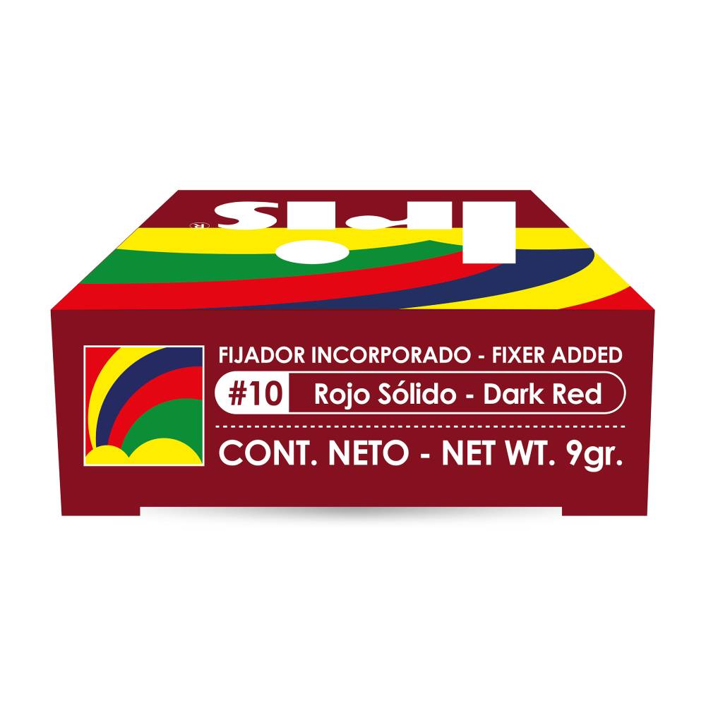 Tinte Iris Para Telas #10 Rojo Solido 9 g - Imagen 3