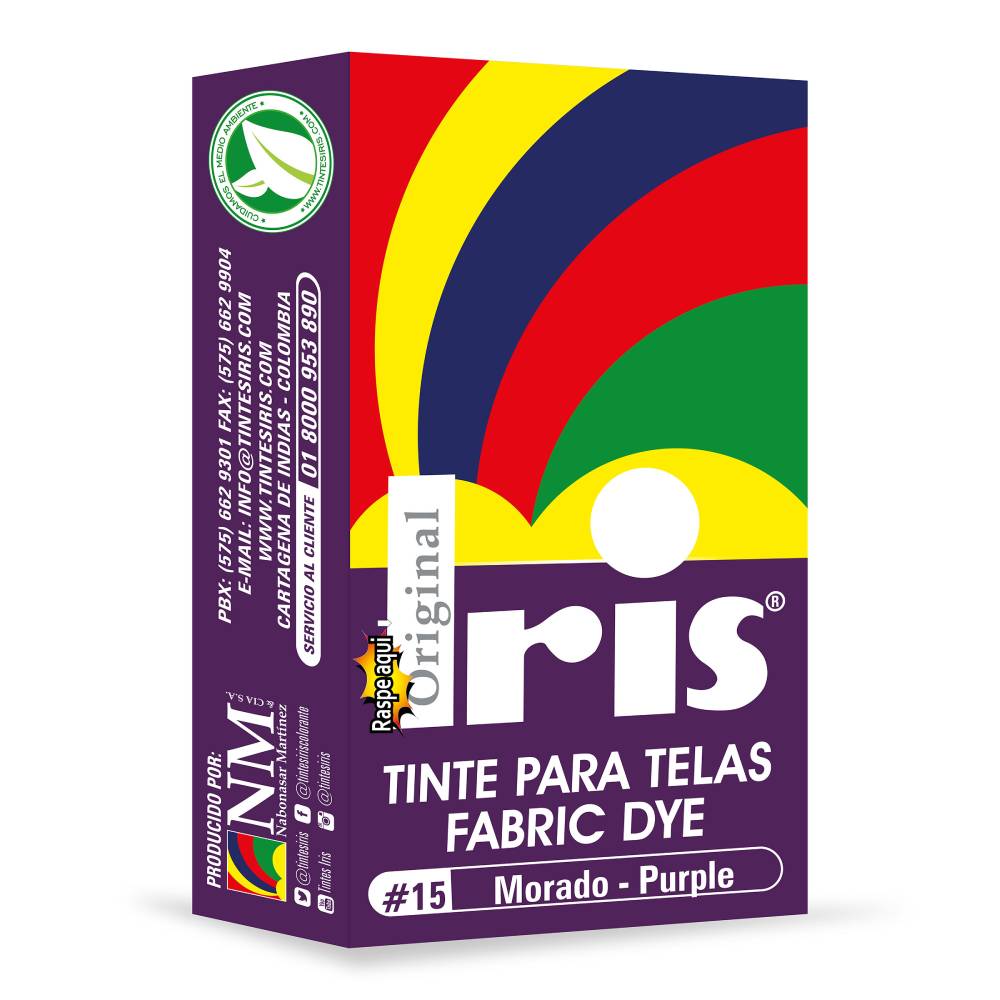 Tinte Iris Para Telas #15 Morado 9 g
