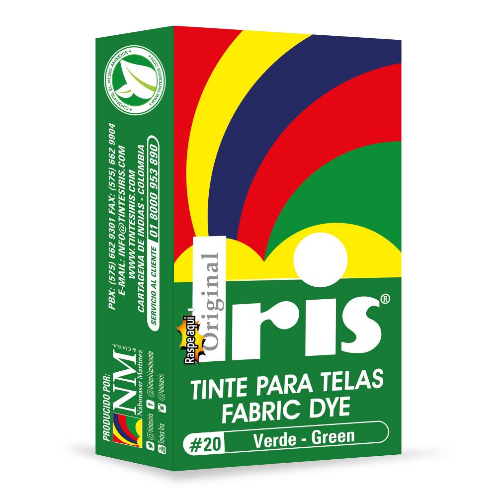 Tinte Iris Para Telas #20 Verde 9 g