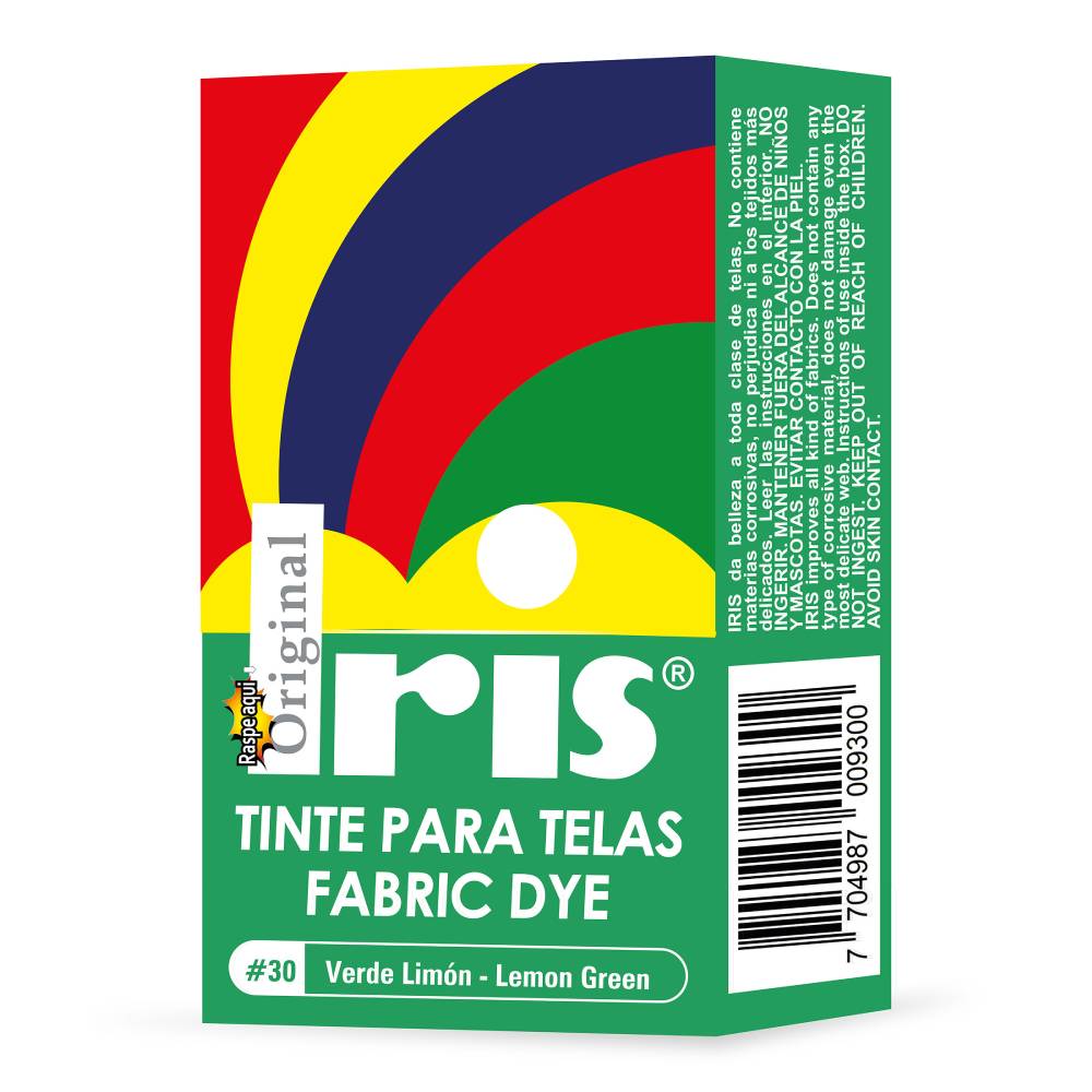 Tinte Iris Para Telas #30 Verde Limon 9 g - Imagen 2