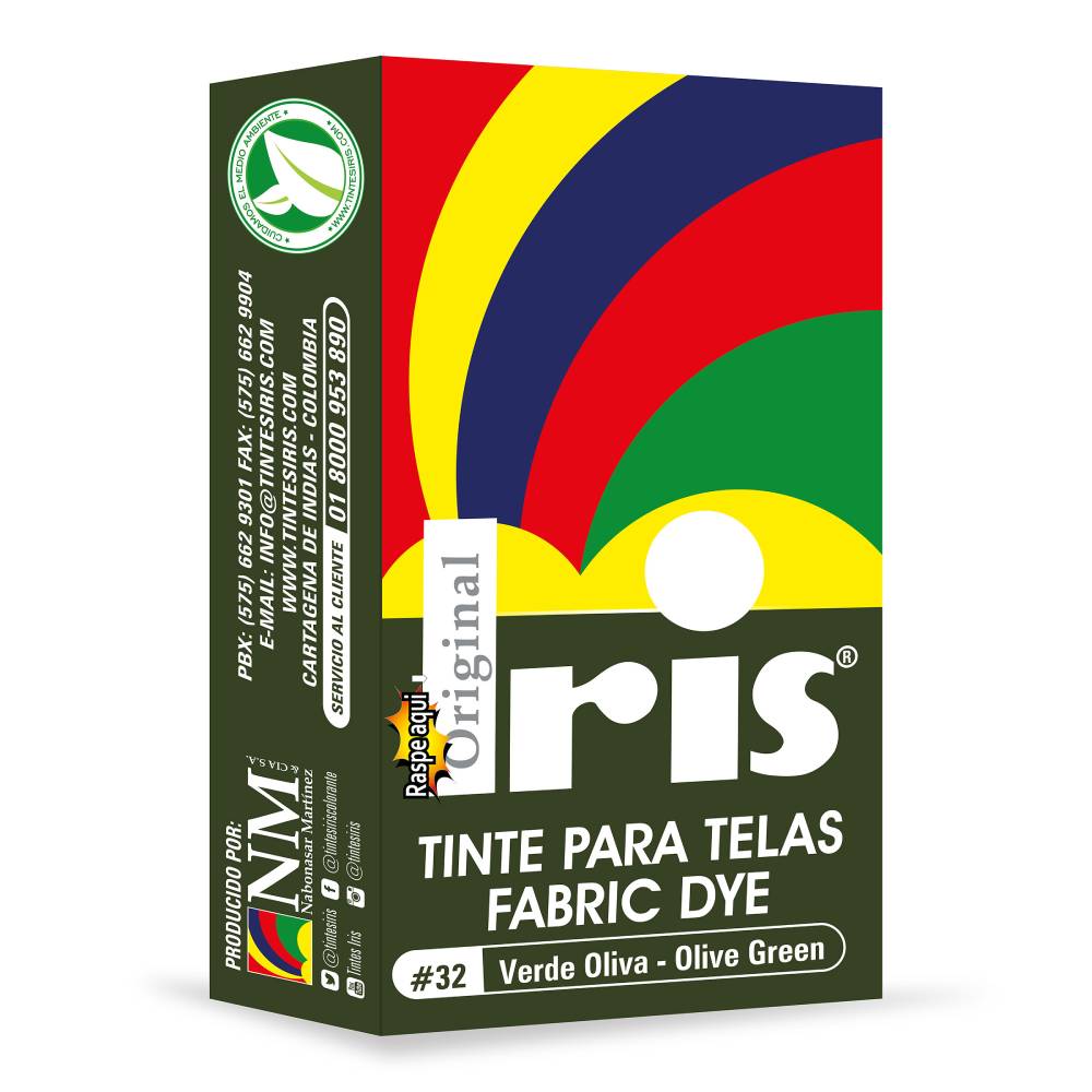 Tinte Iris Para Telas #32 Verde Oliva 9 g