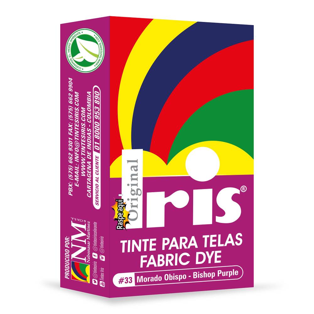 Tinte Iris Para Telas #33 Morado Obispo 9 g