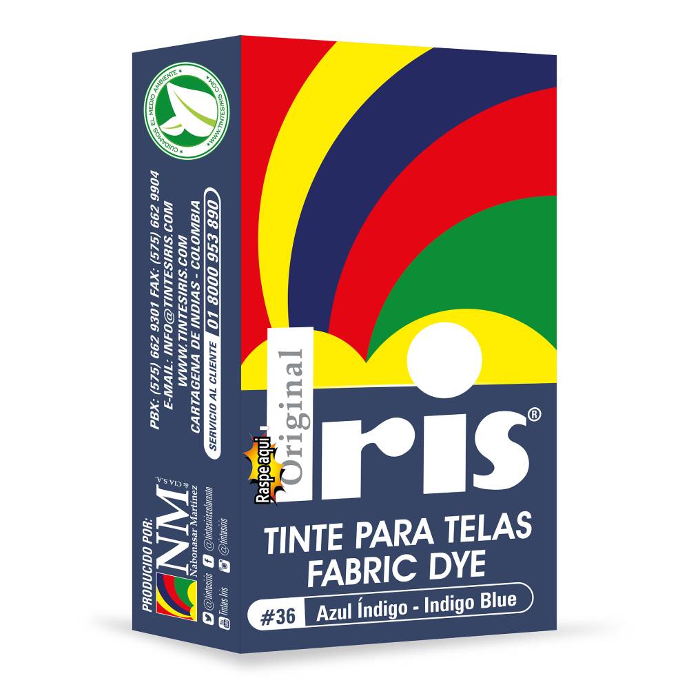 Tinte Iris Para Telas #36 Azul Indigo 9 g
