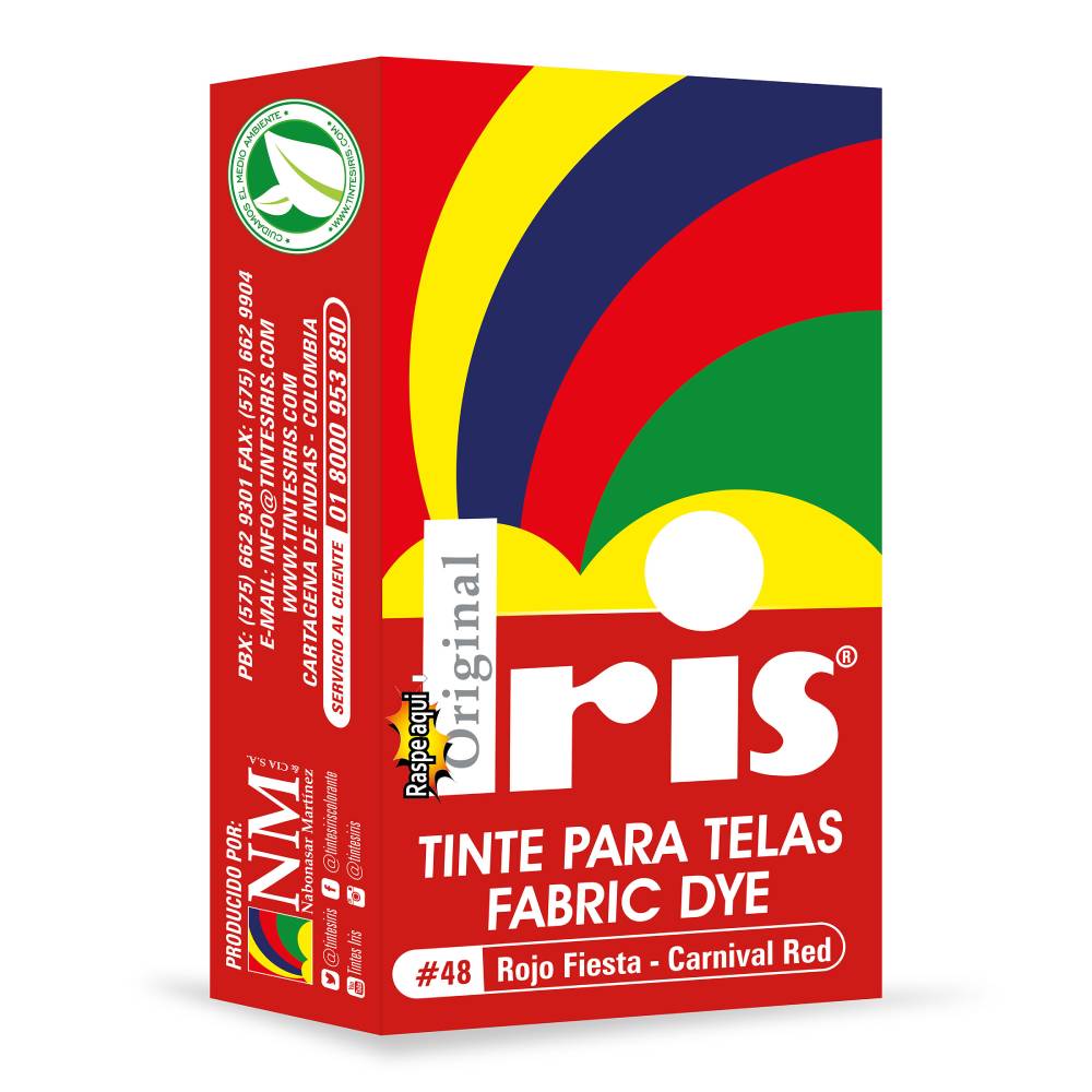 Tinte Iris Para Telas #48 Rojo Fiesta 9 g
