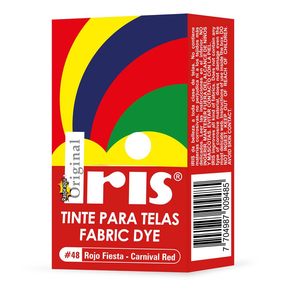Tinte Iris Para Telas #48 Rojo Fiesta 9 g - Imagen 2
