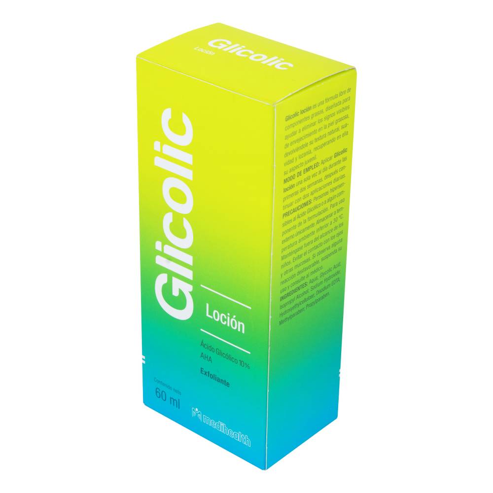 Loción Exfoliante Glicolic Acido Glicólico 10% 60 ml - Imagen 3