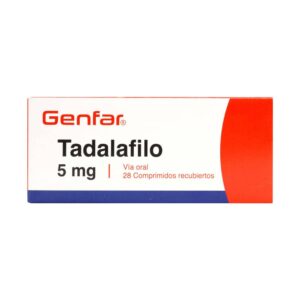 Tadalafilo 5 mg 28 Tabletas Genfar