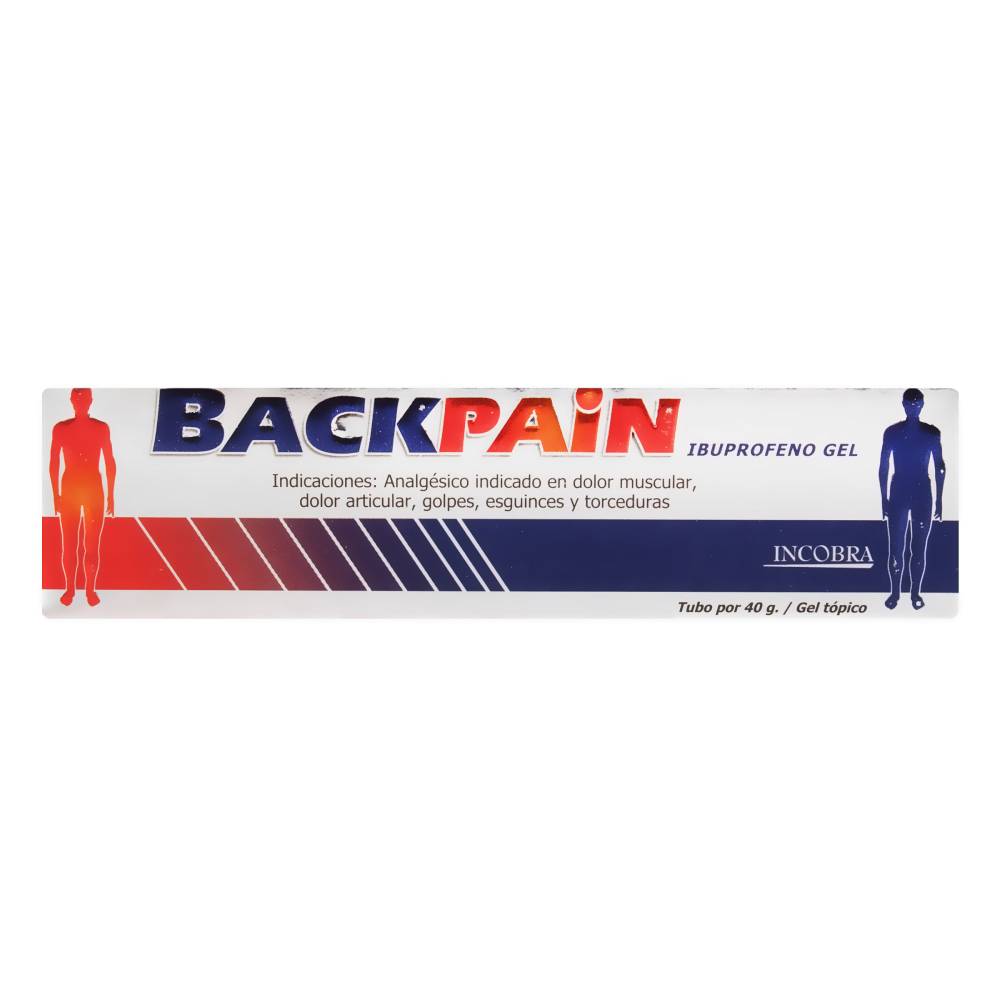 Backpain Ibuprofeno Gel Analgésico Dolor Muscular 40 g