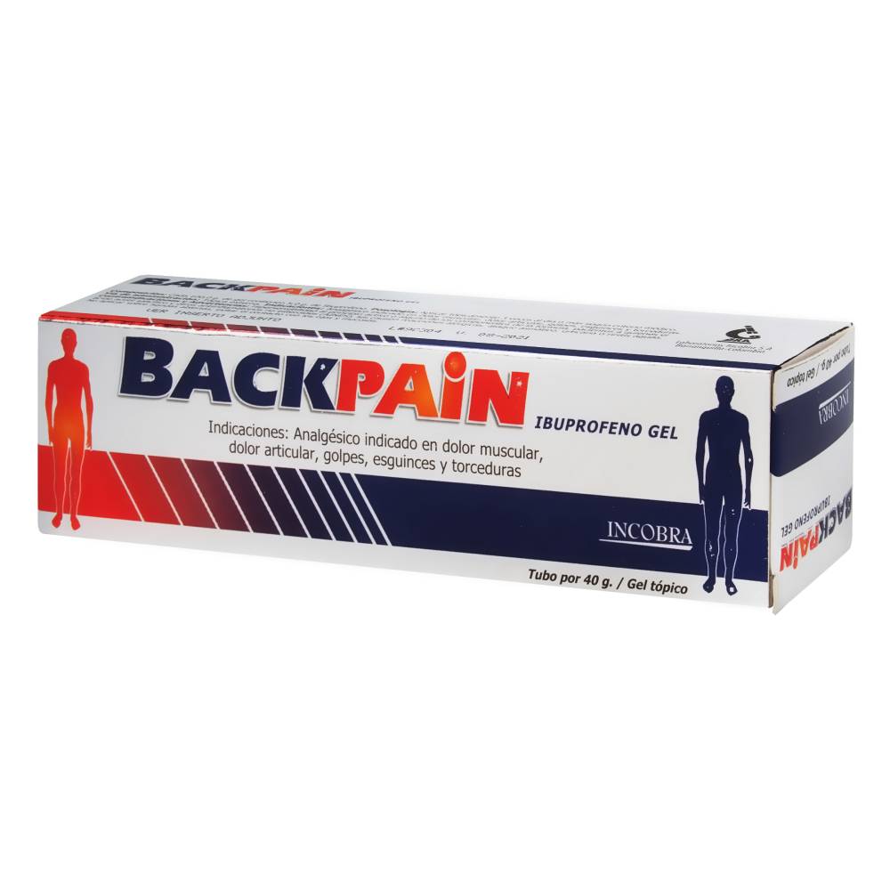 Backpain Ibuprofeno Gel Analgésico Dolor Muscular 40 g - Imagen 2