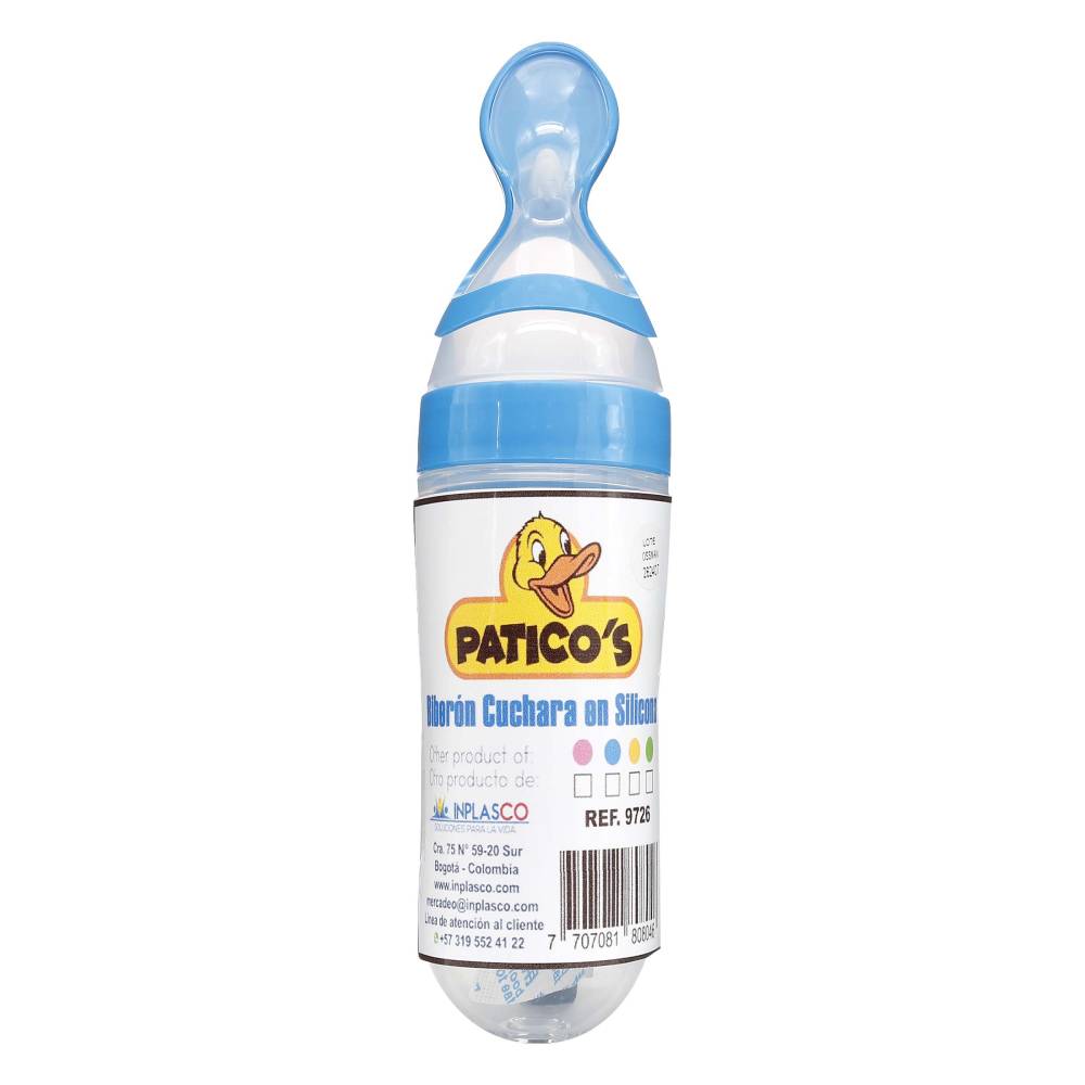 Biberon Cuchara En Silicona Patico`s