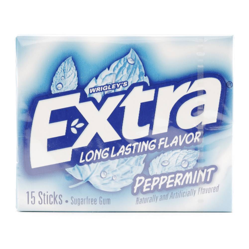 Goma de Mascar Extra Menta 15 Unidades