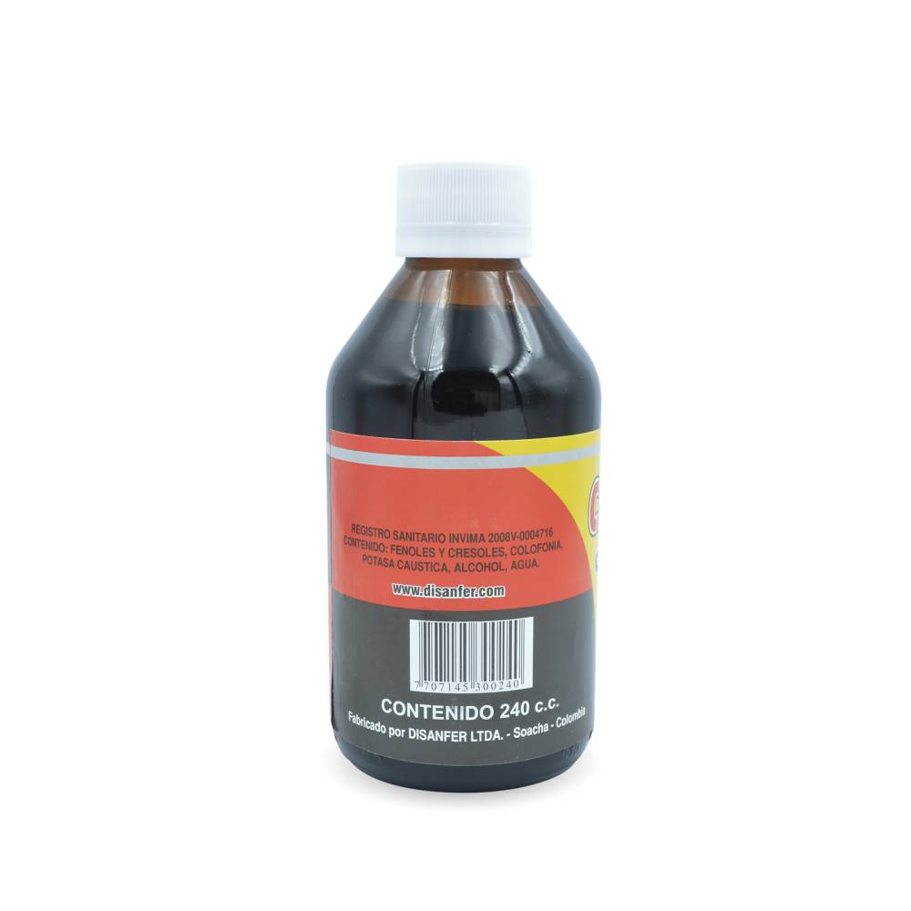 Creolina Concentrada Disanfer 240 ml - Imagen 2
