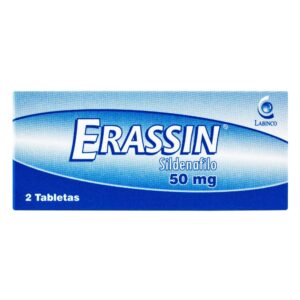 Erassin 50 mg 2 Tabletas Sildenafil