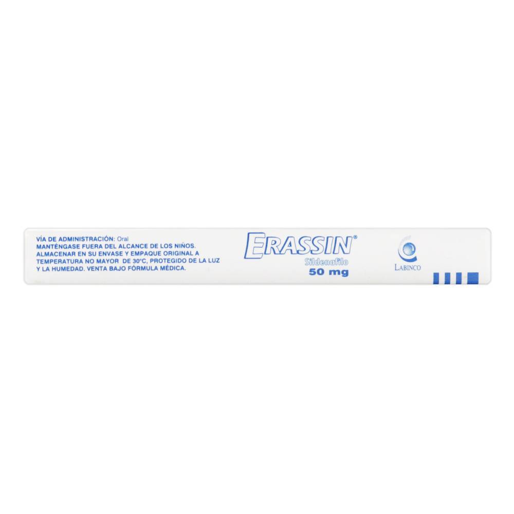 Erassin 50 mg 2 Tabletas Sildenafil - Imagen 3