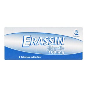 Erassin 100 mg 2 Tabletas Sildenafil