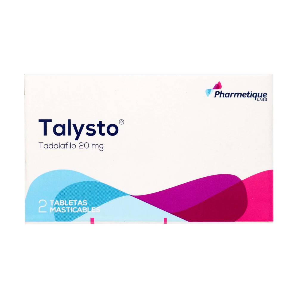 Talysto 20 mg 2 Tabletas Tadalafil