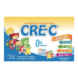 Gomitas Cre-C Frutos Tropicales Con vitaminas 12 Sobres